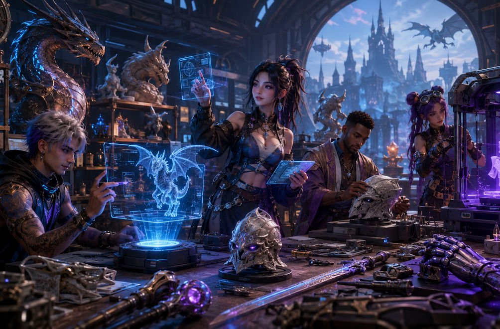 3d fantasy art title